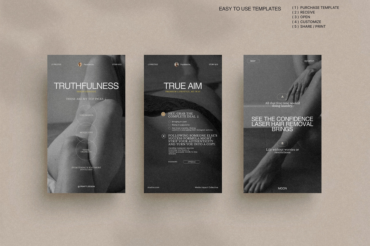 Skincare Stories for Canva Use preview 4