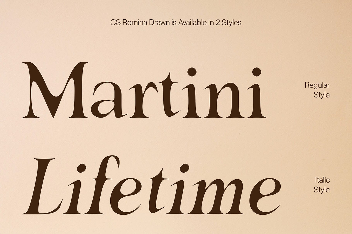 CS Romina Drawn, a Serif Font by Craft Supply Co. (Photo 4 of 8)