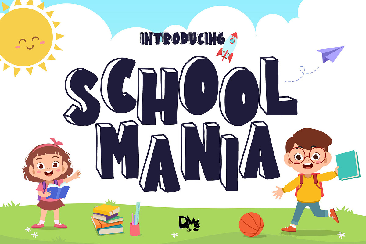 School Mania - Display Font