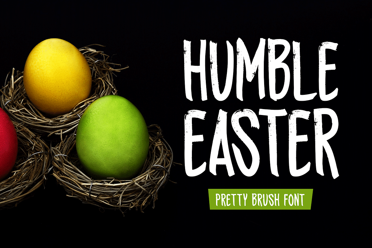 Humble Easter Typeface, a Handwritten Font by Seemly Fonts (Photo 1 of 5)