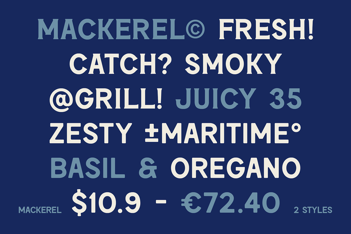 SFC Mackerel (Refined) - Font Duo, a Serif Font by Skilline Supply Co. (Photo 12 of 22)