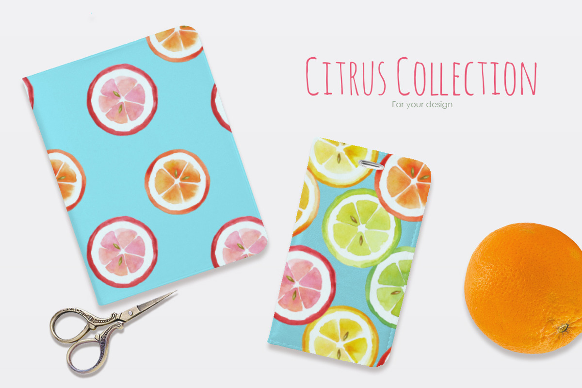 Citrus Collection, a Pattern Graphic by oKOLOstyle (Photo 2 of 5)