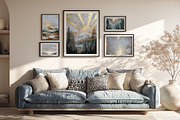 Golden Sunrise Landscape Art, a Decorative Illustration by Housui Patterns (Thumbnail 12 of 12)