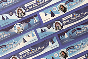 Blue Modern Winter YouTube Cover, a Social Media Template by graphicook (Thumbnail 3 of 3)