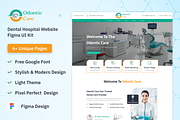 Odontic Care - Website Figma UI Kit, an UI Kit Template by Uptechies (Thumbnail 1 of 4)