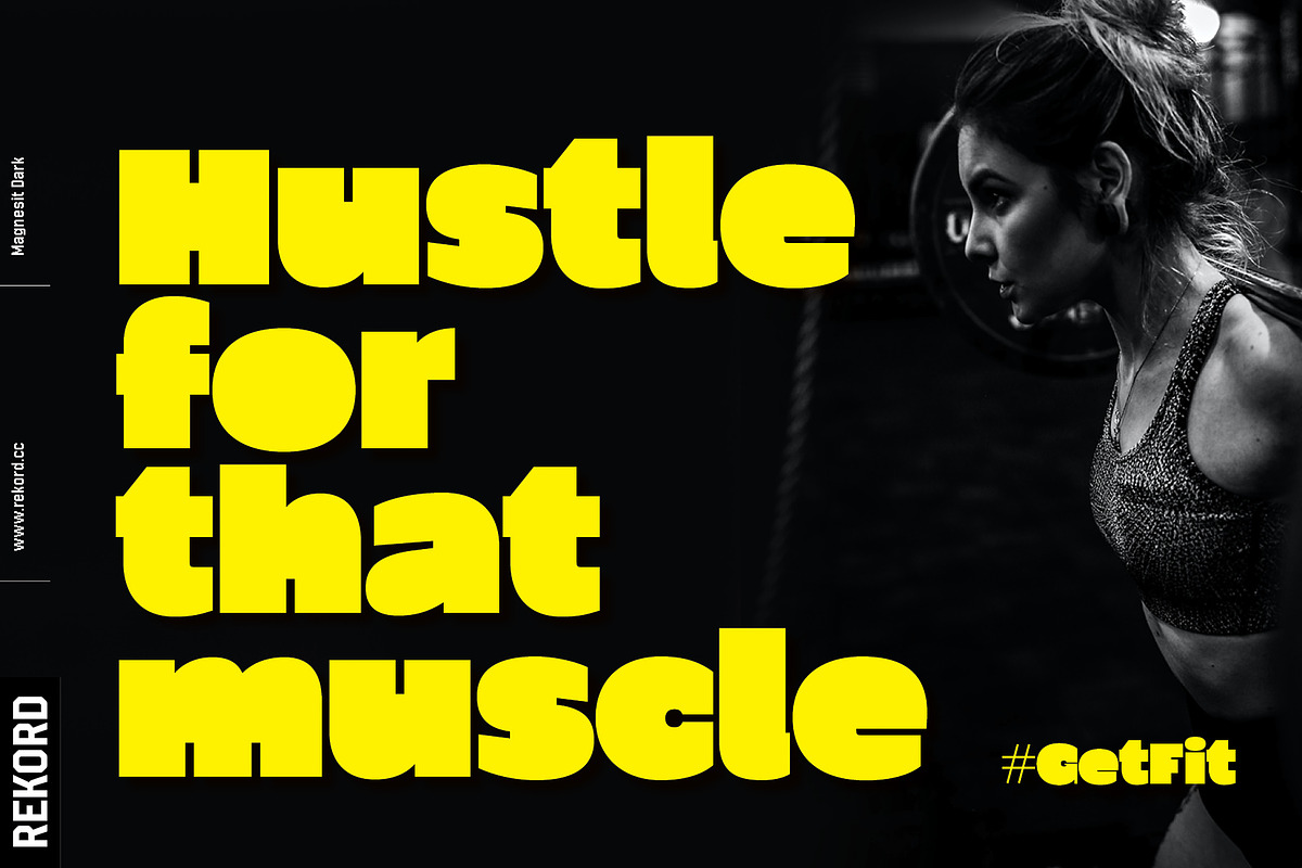 Magnesit Dark UltraBold Fonts, a Sans Serif Font by REKORD (Photo 8 of 11)