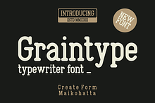 Graintype - Typewritter Font
