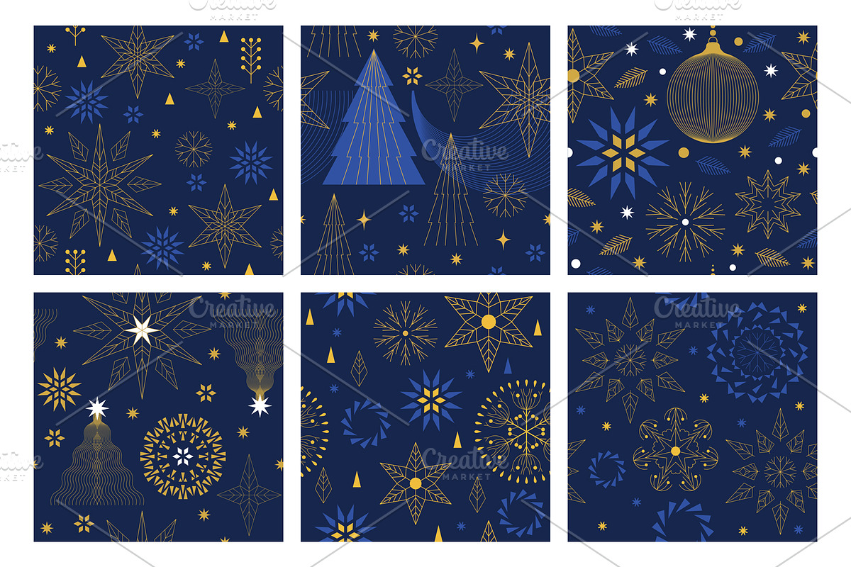 Christmas Cards & Patterns, a Seasonal Illustration by lenlis (Photo 6 of 12)