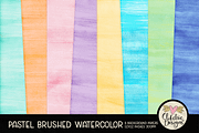 Pastel Brushed Watercolor Papers, a Texture Graphic by Clikchic Designs (Thumbnail 1 of 5)