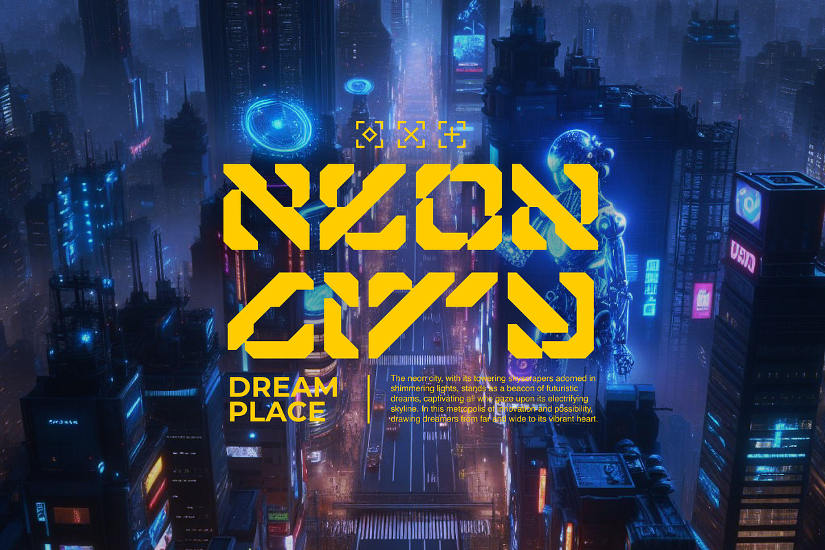 Robomyr - Futuristic Font, a Sans Serif Font by Hakara Type (Photo 2 of 10)