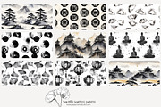 70 Asian ink wash seamless pattern, a Pattern Graphic by Poppy Lane Studio (Thumbnail 8 of 10)
