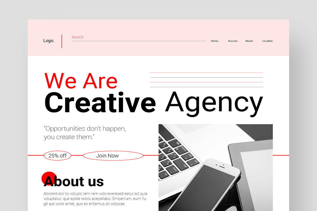 Business Agency Landing Page, a Landing Page Template by CreativeShaper (Photo 2 of 6)