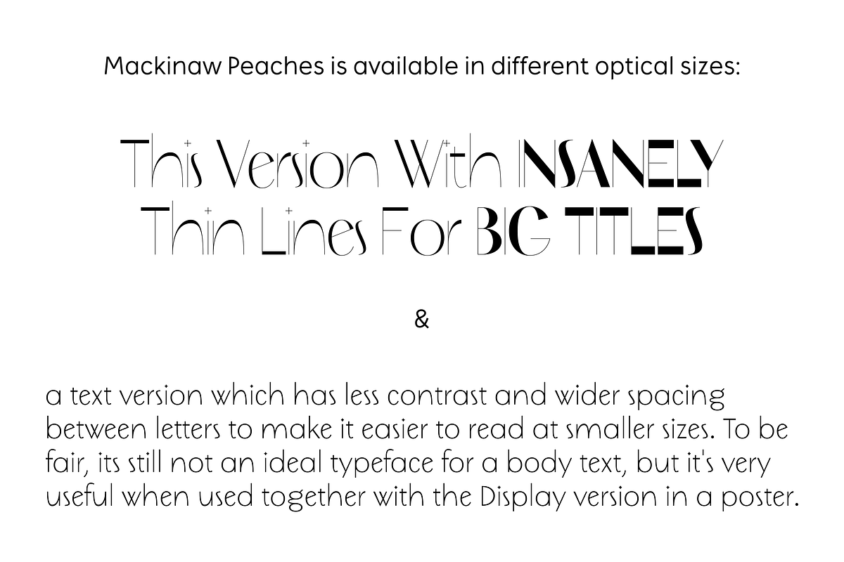 Mackinaw Peaches - Display Font, a Sans Serif Font by Suolahti Type (Photo 5 of 11)