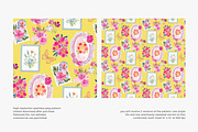 postage stamp seamless pattern, a Pattern Graphic by Pink Studio Art (Thumbnail 3 of 4)