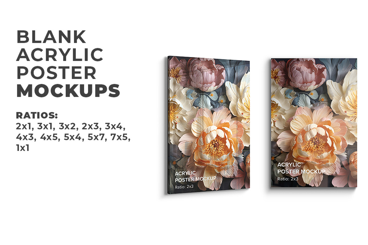 Acrylic Poster Mockups Bundle, a Merchandise Mockup by Mockups by Carlos Viloria (Photo 6 of 13)
