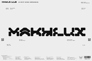 Makhlux 119 - Futuristic Typeface, a Sans Serif Font by Pengedar Seni