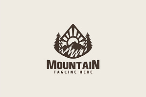 Mountain Logo Outdoor Adventure