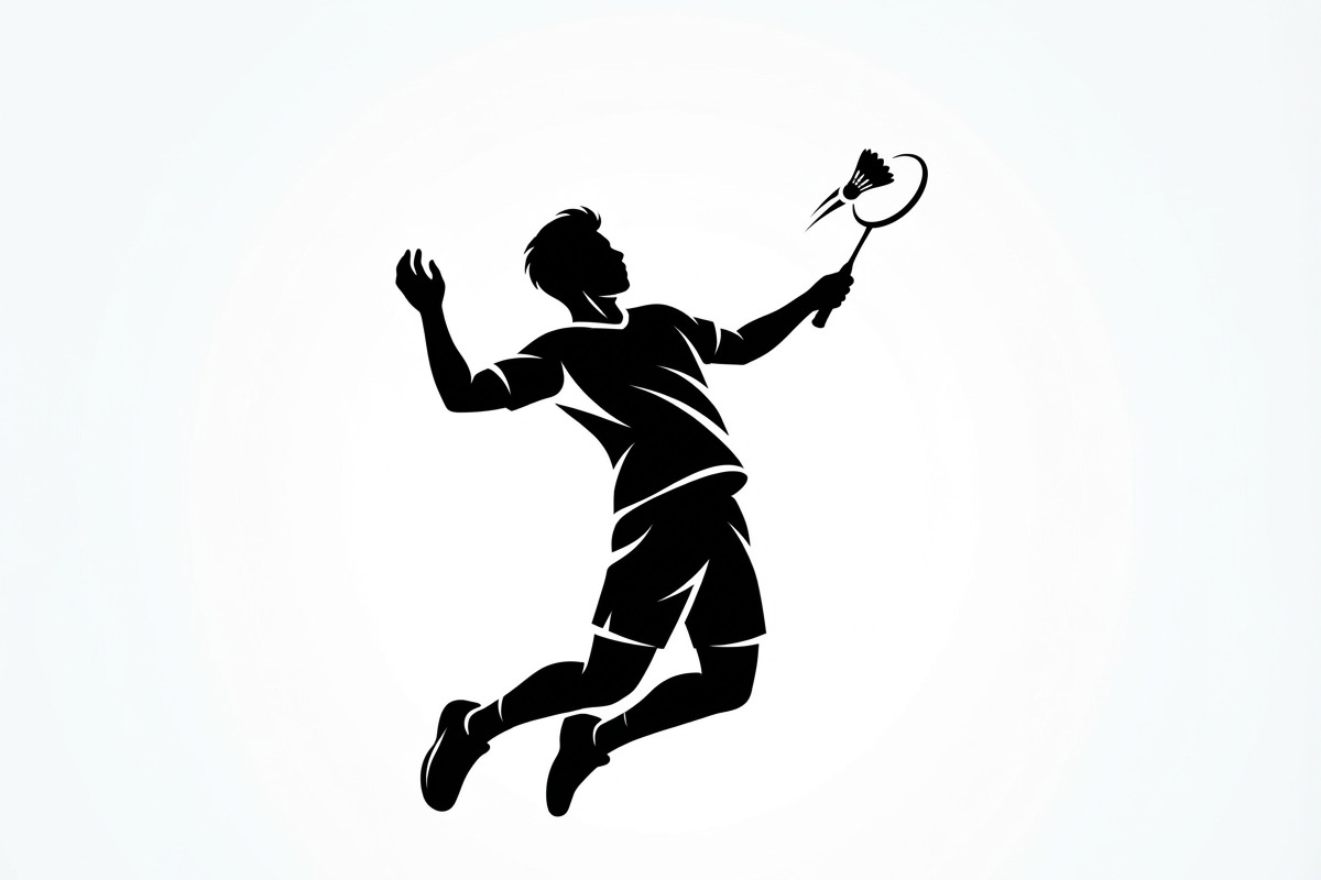 60 Badminton Player Smash Silhouette, a Person Illustration by Amazin_art (Photo 9 of 42)