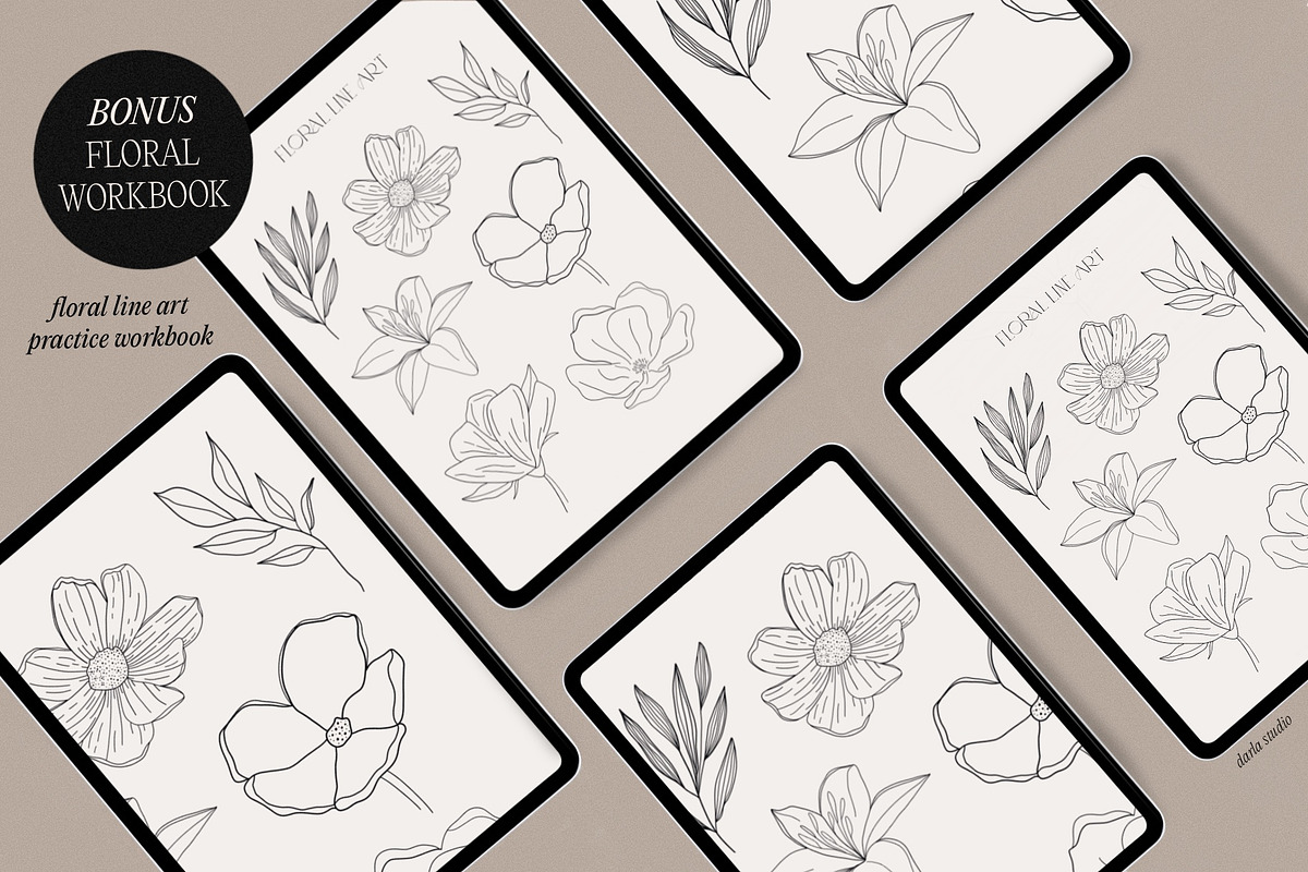 Fine Liners Procreate Brushes + Ink, a Brush Add-On by Darla Studio (Photo 7 of 10)