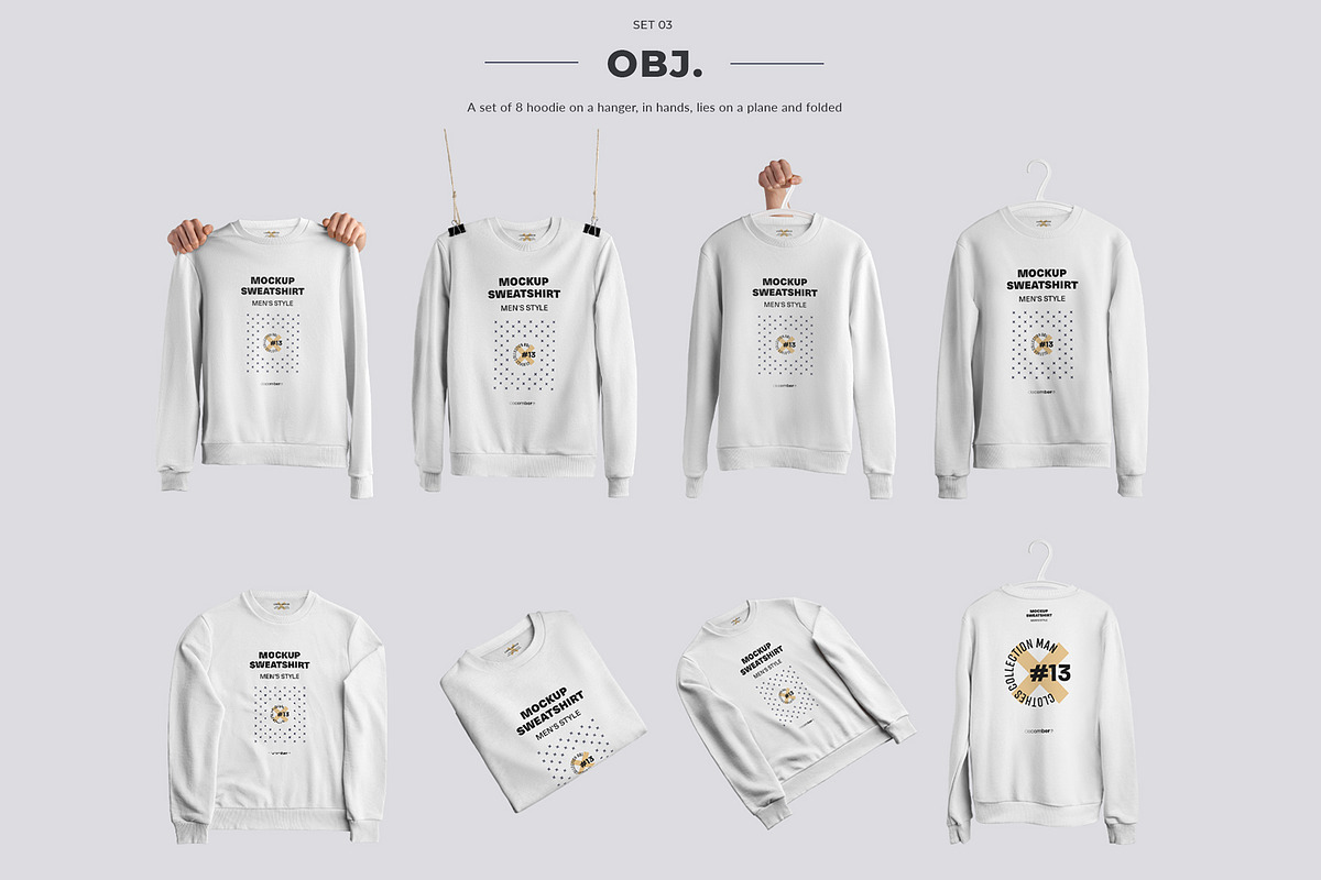 24 Mockups Sweatshirt (Collection#3), a Shirt Mockup by Grow Design Craft Studio (Photo 6 of 7)