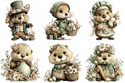 Whimsical Easter Beaver Clipart, an Illustration by Daily.Designs (Thumbnail 3 of 8)