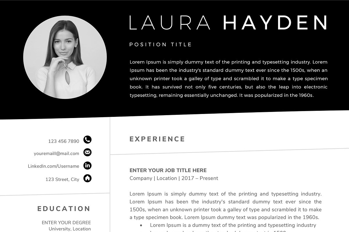 Resume Template, a Resume Template by TheResumeCoach (Photo 7 of 10)