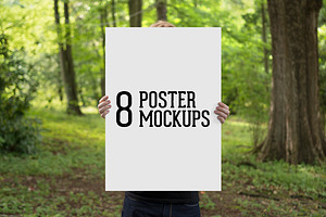 8 Poster Mockups