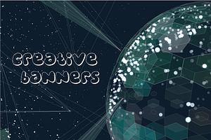 Set of creative banners
