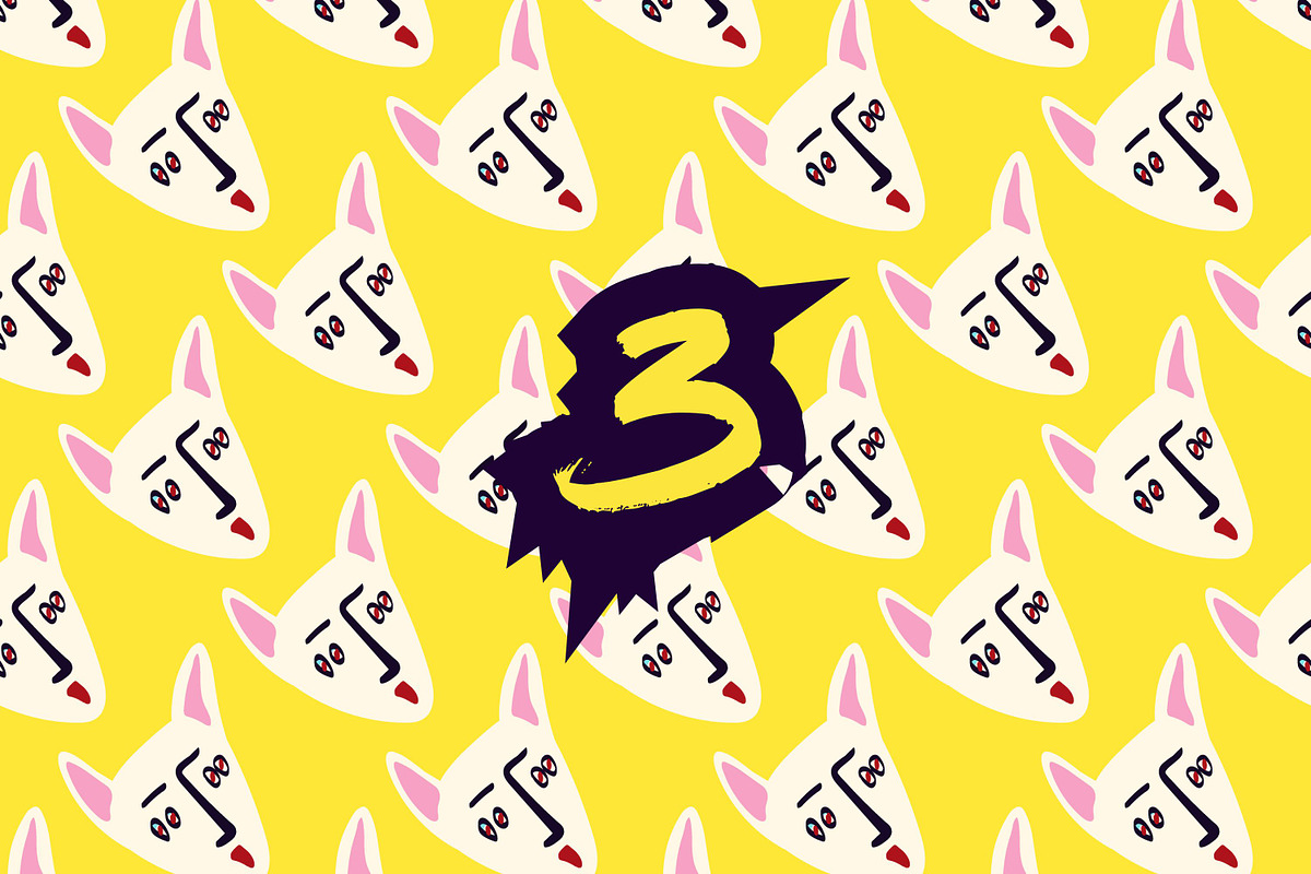 Cartoon Cats Seamless Patterns, a Pattern Graphic by Art's and patterns (Photo 6 of 9)