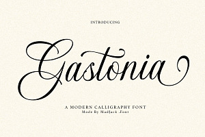 Gastonia Script, a Font by Madjack.font