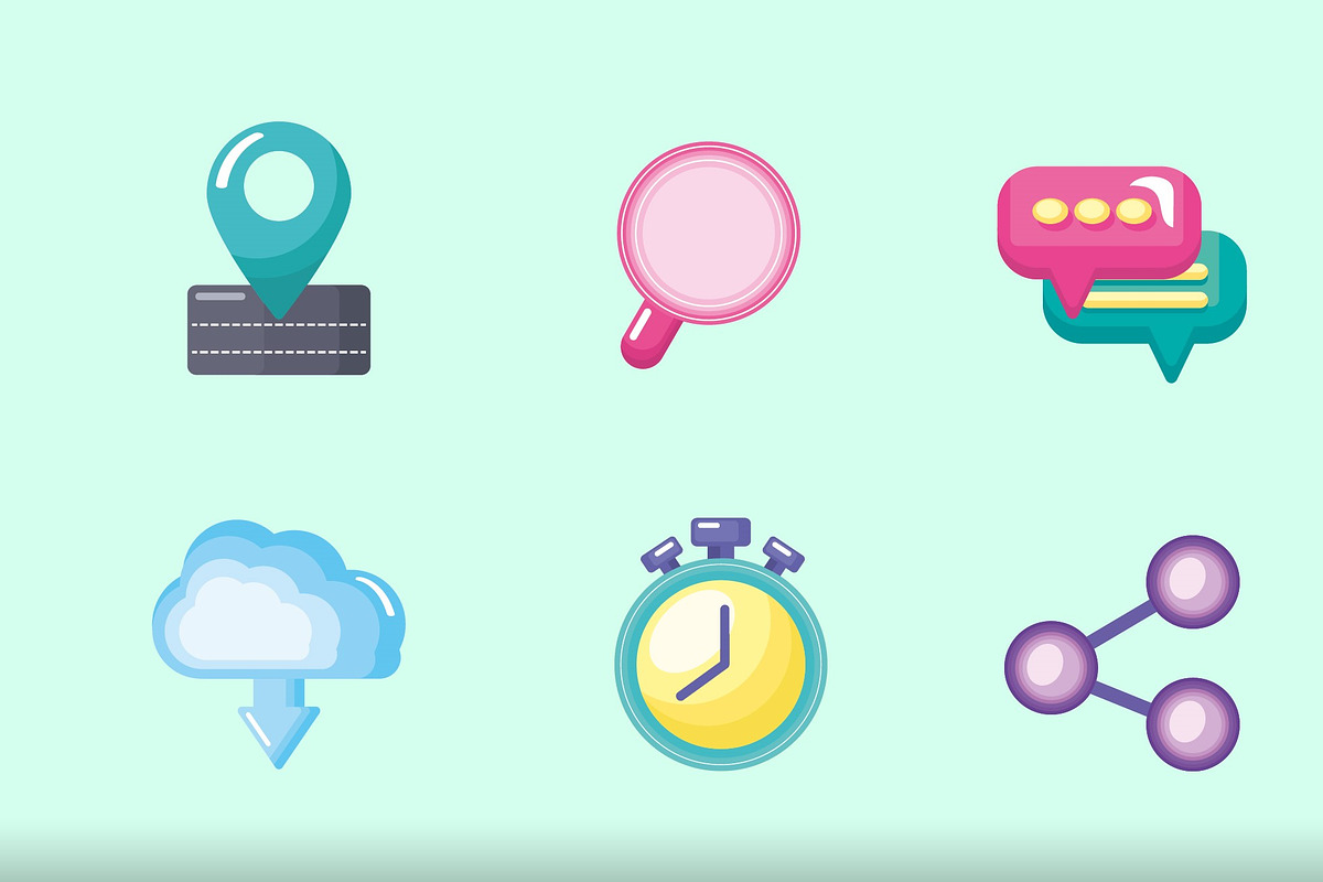 Glassmorphism App Icons Set, a Templates & Theme by studiogstock (Photo 2 of 3)