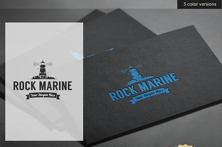 Lighthouse Rock Marine Logo