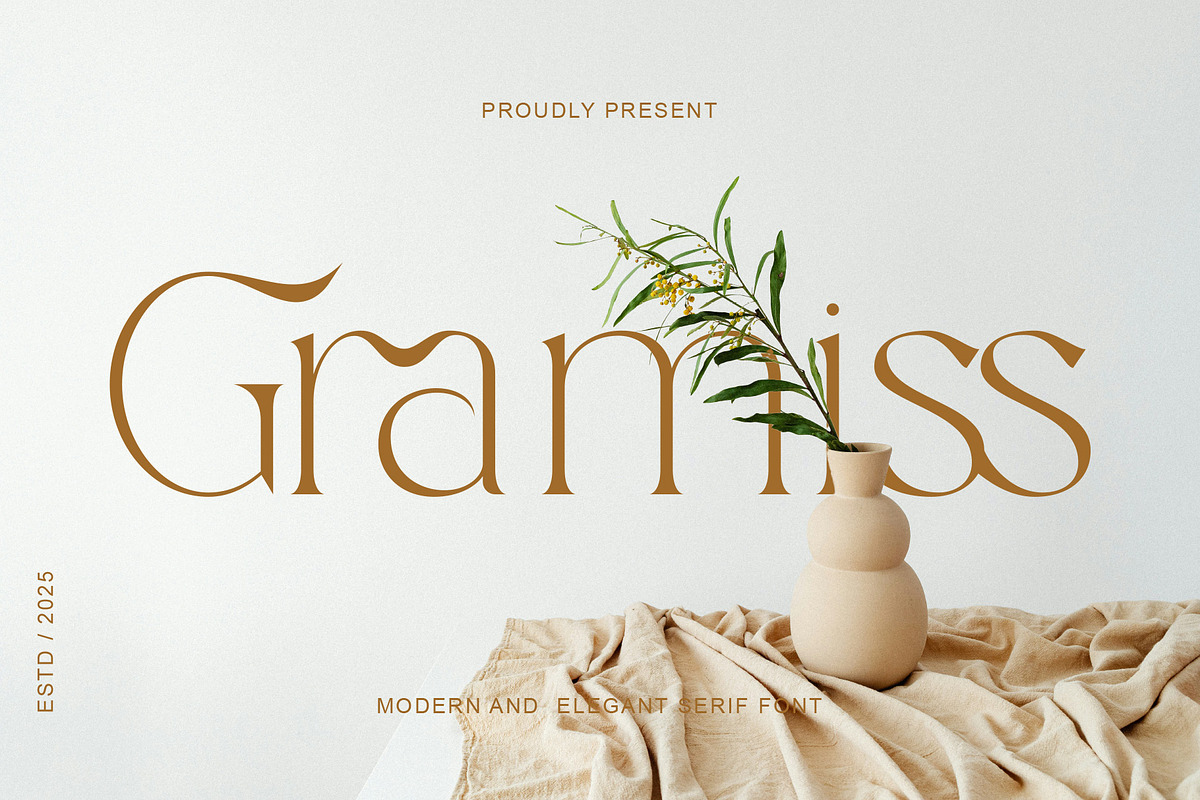 Gramiss, a Serif Font by Muflieart (Photo 1 of 9)