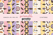 Halloween Sweets Clipart Pattern Set, a Seasonal Illustration by Printable Pretty Studio (Thumbnail 6 of 11)