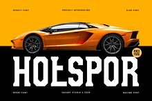 Hotspor - Sport Racing Font
