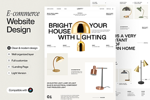 E-commerce website Landing Page, a Templates & Theme by sajon.co