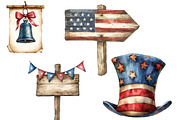 4th of July Blanks Signs Clipart, an Illustration by Designworld (Thumbnail 5 of 7)