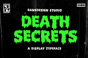 Death Secrets Halloween Melting, a Blackletter Font by dansdesign (Thumbnail 1 of 8)