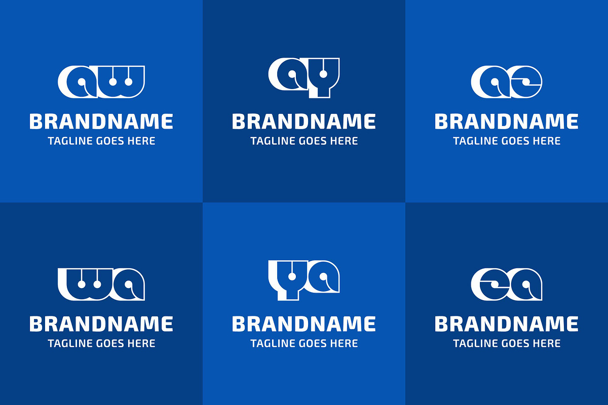 Letters AW WA AY YA AZ ZA Bold Logo, a Branding & Logo Template by Pray Art Design Studio (Photo 2 of 2)