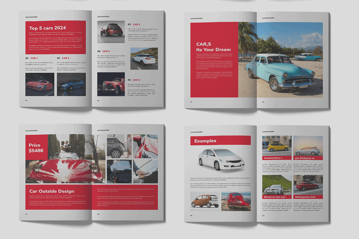 Car Magazine Template