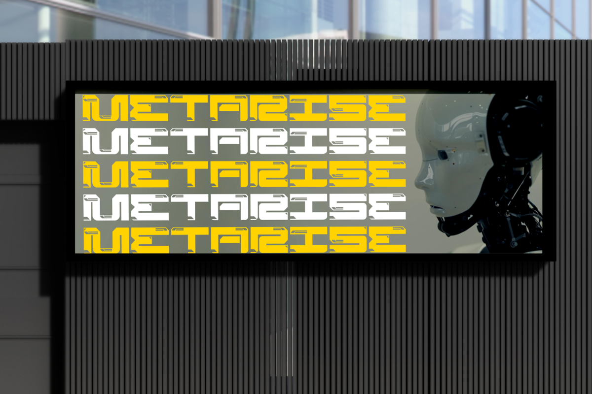 Dynatron Futuristic Font, a Font by PutraCetol Studio (Photo 3 of 5)