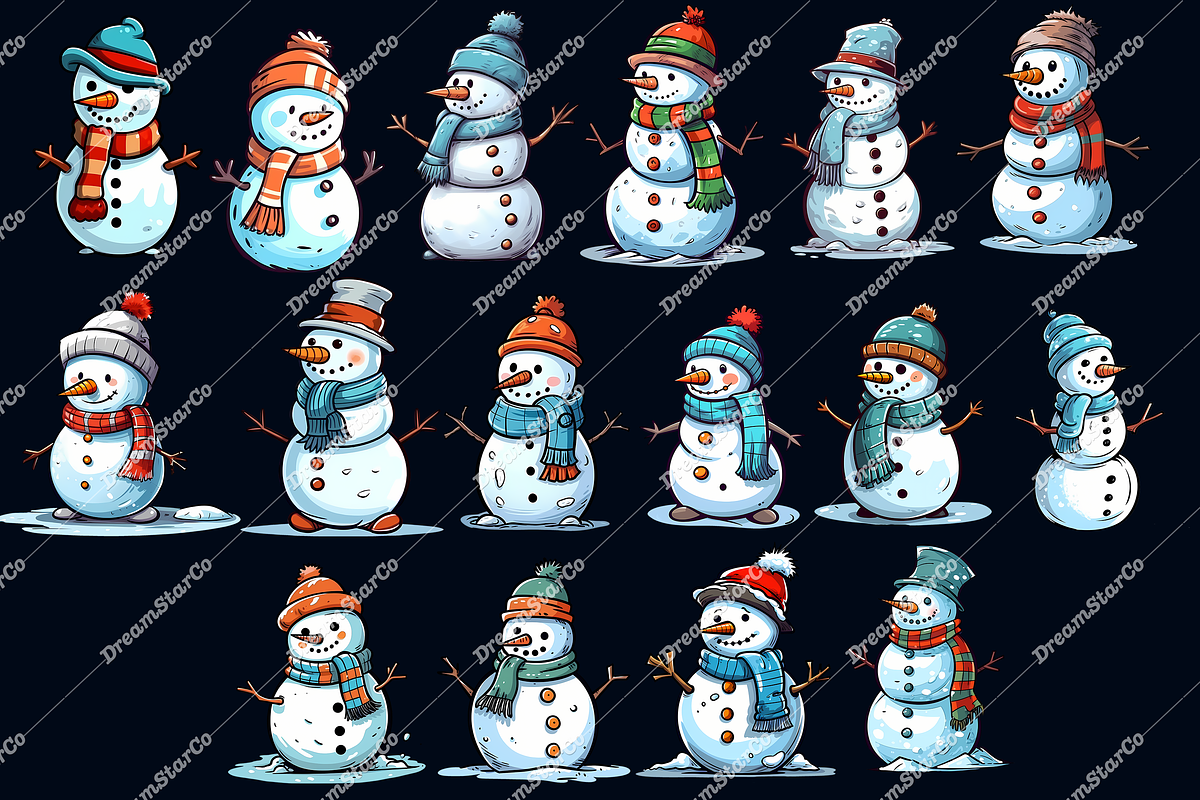 Snowman Party, an Object Graphic by DreamerStarCo (Photo 4 of 5)