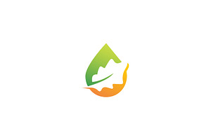 Oak Leaf And Oil Logo Design