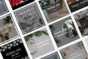 Holiday Instagram Templates, a Social Media Template by Joanna Lane Designs (Thumbnail 2 of 4)