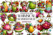Whimsical Summer Fruit Clipart, a Seasonal Illustration by Daily.Designs (Thumbnail 1 of 5)
