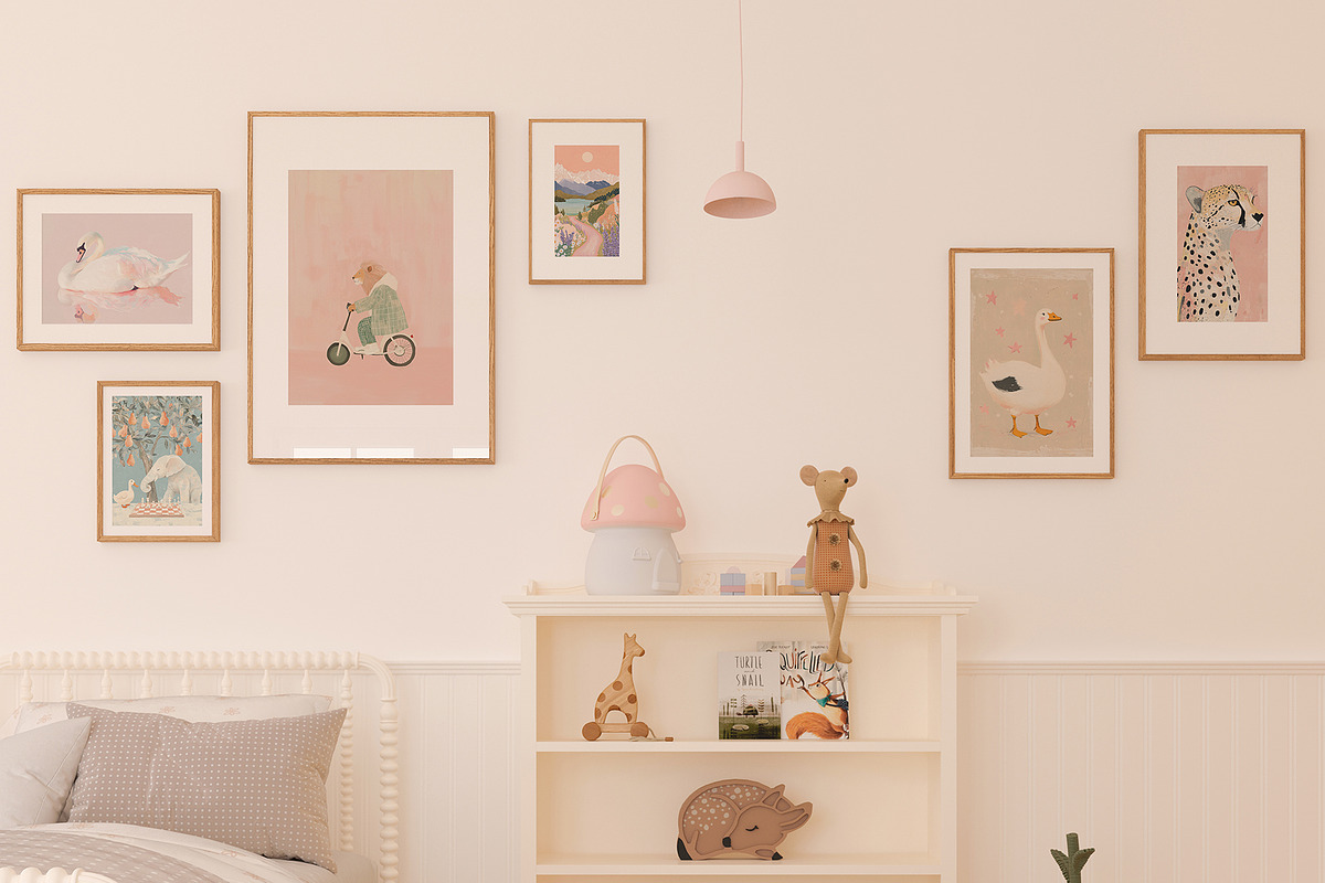 Vintage Nursery Prints, a Background Graphic by Purple (Photo 9 of 9)