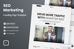 OptiSEO - SEO Marketing Landing Page, a Websites & App Template by SLAB! Design