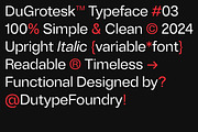 DuGrotesk, a Sans Serif Font by DKType Foundry (Thumbnail 2 of 12)