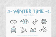 24 vector linear Winter Time icons, an Outline Icon by Inna Moreva (Thumbnail 1 of 3)