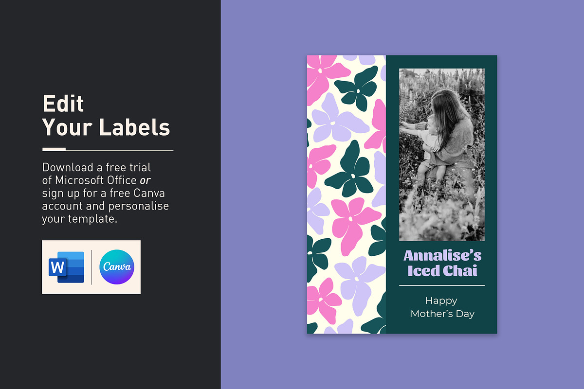 Annalise Tumbler Labels, a Stationery Template by Mountain Folk Creative (Photo 2 of 6)